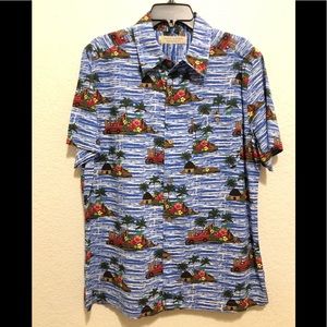 NWT Island Republic M Hawaiian Surf Woodie Shirt